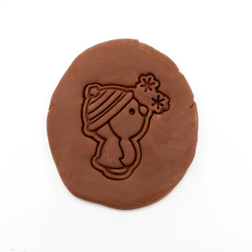 Tučňák s vločkami | dvoudílné vykrajovátko