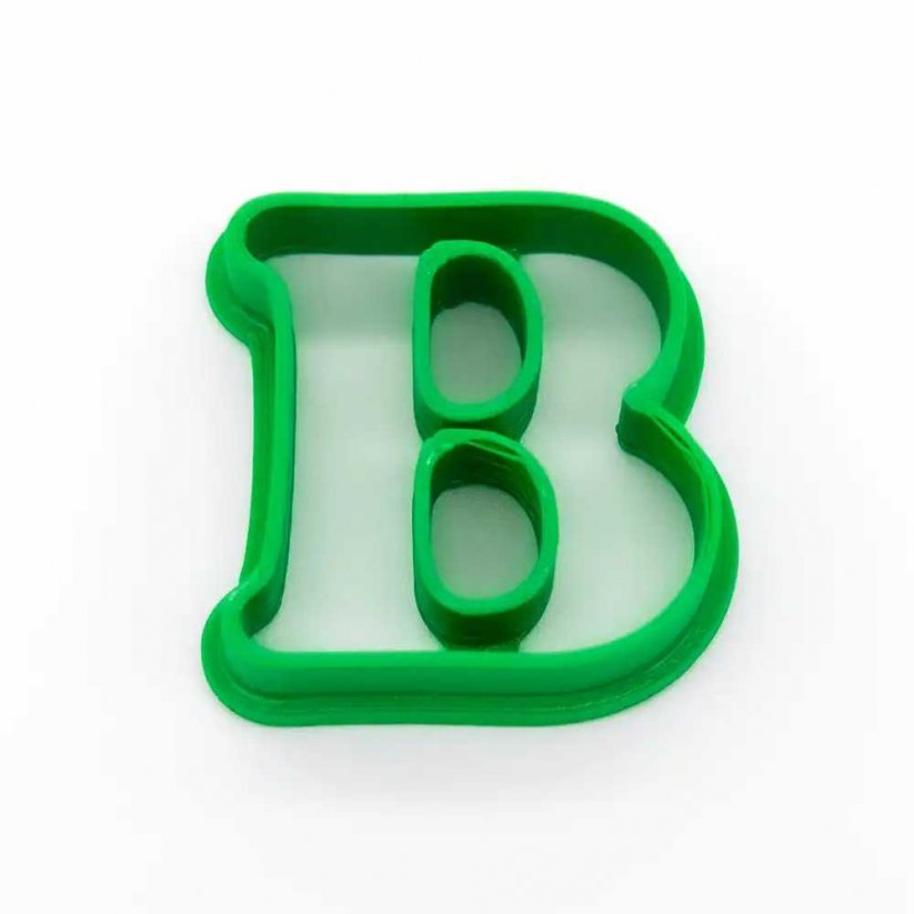 B betű - alap | alakú kiszúró forma - Méret: 3 cm