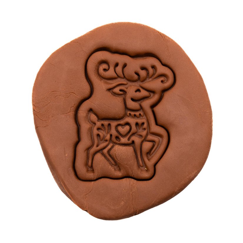 Vánoční jelen 2 | dvoudílné vykrajovátko