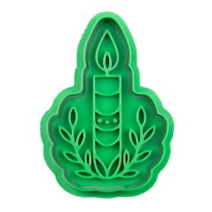 Vánoční svíčka | dvoudílné vykrajovátko