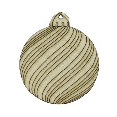 Ozdoba 9 vánoční dřevěná omalovánka 65x75 mm