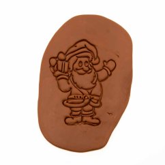 Santa s dárkem | dvoudílné vykrajovátko