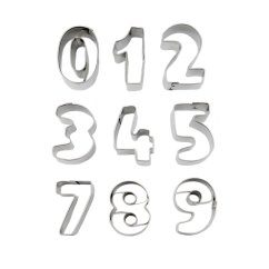 Číslice 0-9 | sada vykrajovátek
