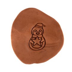 Tučňák s hvězdou | dvoudílné vykrajovátko