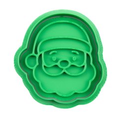 Santa - hlava | dvoudílné vykrajovátko