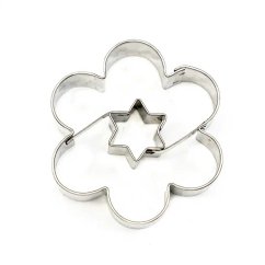 Kytička + hvězdička | vykrajovátko se středem