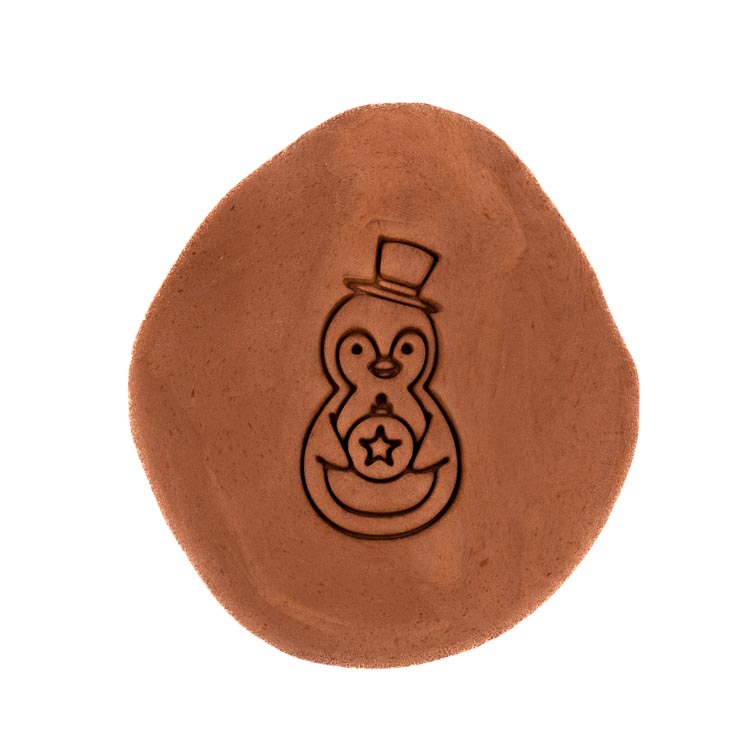 Tučňák s ozdobou | dvoudílné vykrajovátko