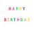 Dortové svíčky - Happy Birthday, barevný mix, 13 ks, 2,5 cm