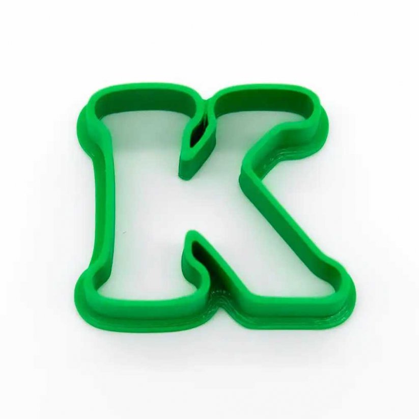 Buchstabe K – einfach | ausstecher plätzchen - Größe: 7 cm