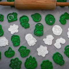 Vánoční kornouty - talíř | sada vykrajovátek