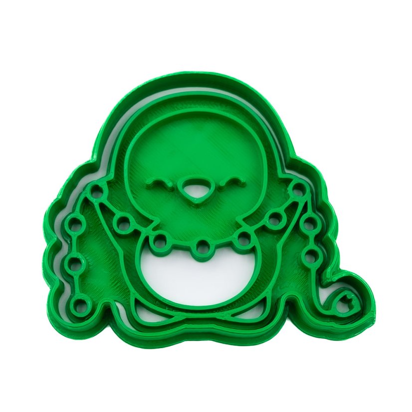 Tučňák s řetězem | dvoudílné vykrajovátko