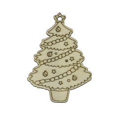 Stromek 1 vánoční dřevěná omalovánka 90 mm