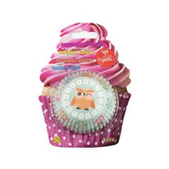 Sova | papírové košíčky na muffiny a cupcakes | 50 ks