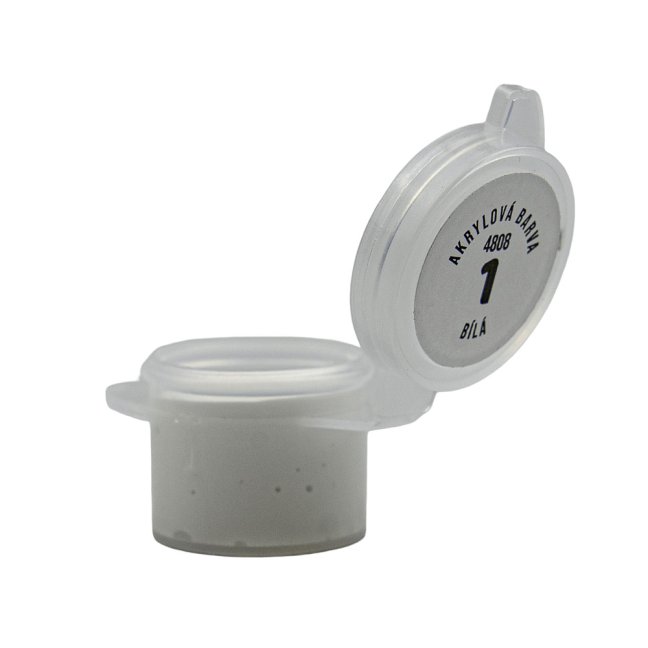 Bílá akrylová barva Lukas 3 ml