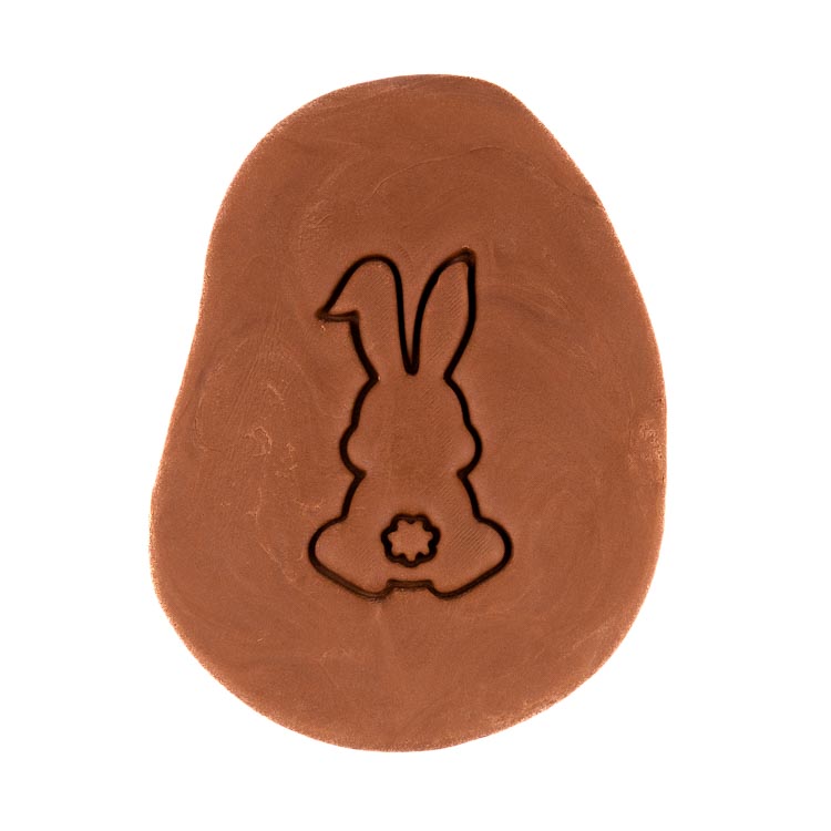 Zajíček ze zadu | dvoudílné vykrajovátko