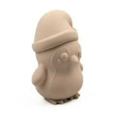 Tučňák s čepicí 3D dekorace k vybarvení