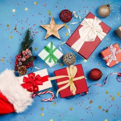 Vánoční stuha 20, šířka 38 mm, délka 1,8m