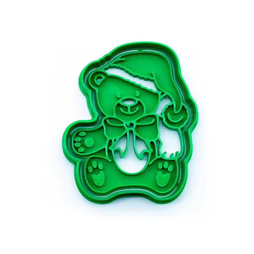 Vánoční medvídek | dvoudílné vykrajovátko