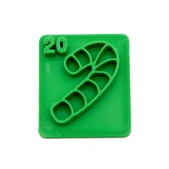 Cukrátko s číslem 20 | razítko pro adventní kalendář