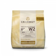 Pravá bílá čokoláda 28% Callebaut (0,4 kg)