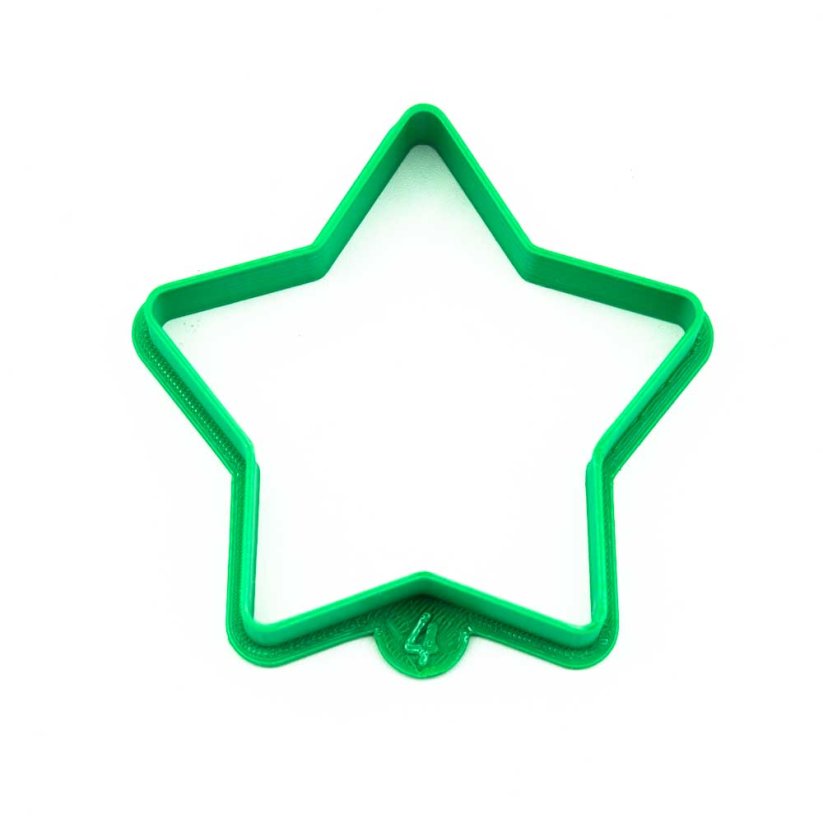 Hvězda | vykrajovátko pro razítka - Velikost: pro 4 cm razítko