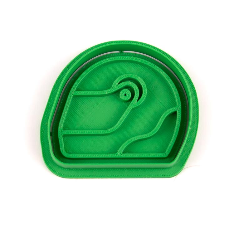 Helma na motorku | dvoudílné vykrajovátko