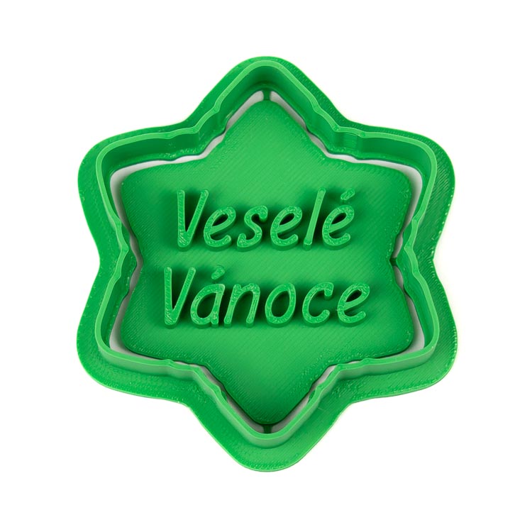 Veselé Vánoce | dvoudílné vykrajovátko