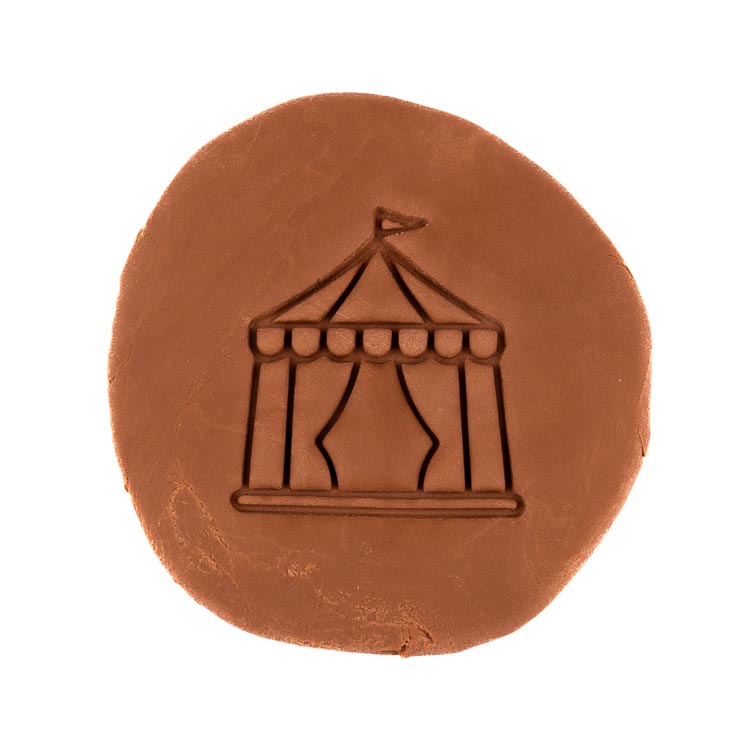 Cirkusový stan 2 | dvoudílné vykrajovátko