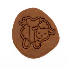 Beránek s mašlí | dvoudílné vykrajovátko