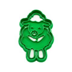 Beránek s kytičkou | dvoudílné vykrajovátko