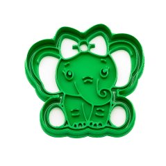 Slůně s mašlí | dvoudílné vykrajovátko