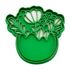 Květiny ve skořápce | dvoudílné vykrajovátko