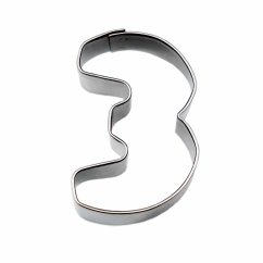 Číslice - 3 - tři | vykrajovátko