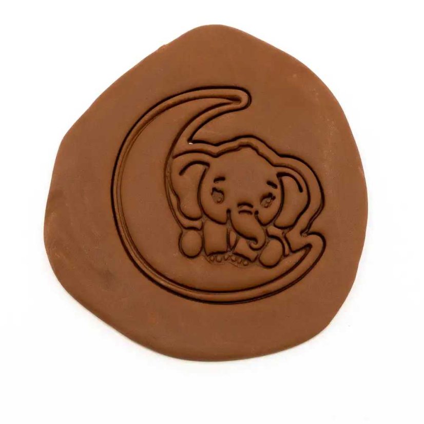 Slůně s měsícem | dvoudílné vykrajovátko