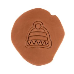 Zimní čepice | dvoudílné vykrajovátko