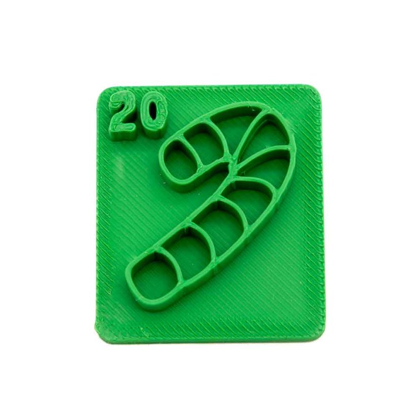 Cukrátko s číslem 20 | razítko pro adventní kalendář