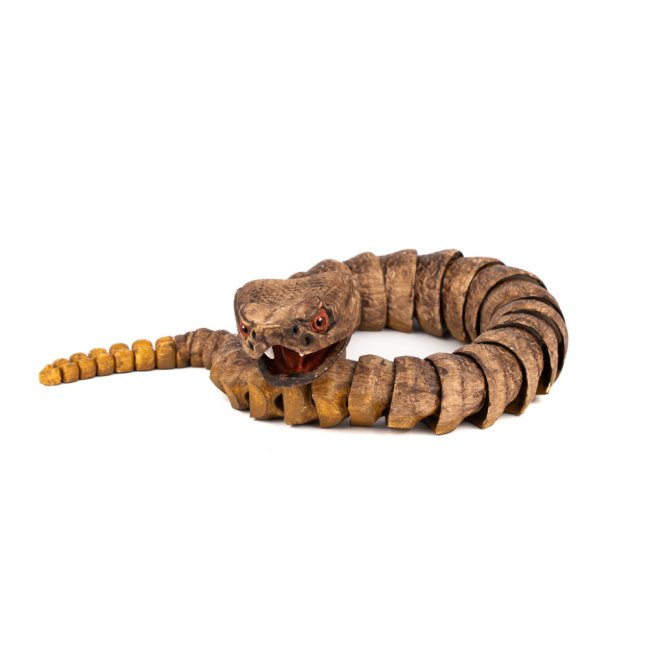 Chřestýš | pohyblivá 3D omalovánka + barvy a štětec