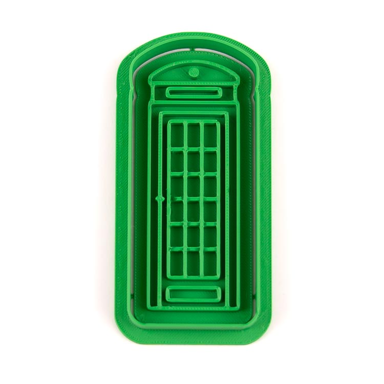 Telefonní budka | dvoudílné vykrajovátko