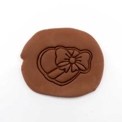 Srdce s mašlí | dvoudílné vykrajovátko