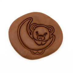 Medvídek s měsícem | dvoudílné vykrajovátko