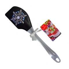 Vánoční hvězda stěrka na těsto s průhlednou rukojetí