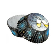 Silvestr | papírové košíčky na muffiny a cupcakes | 50 ks