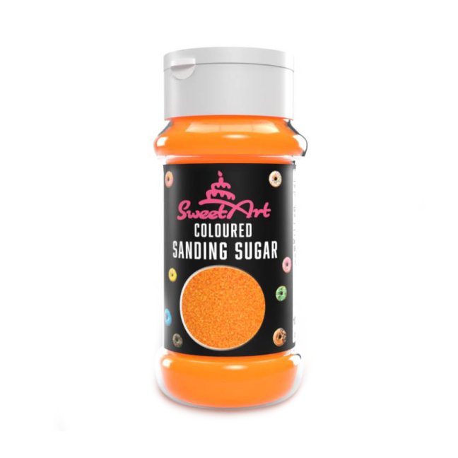 Dekorační cukr - Oranžový - SweetArt (100g)