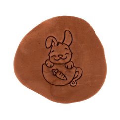 Zajíček v hrníčku | dvoudílné vykrajovátko