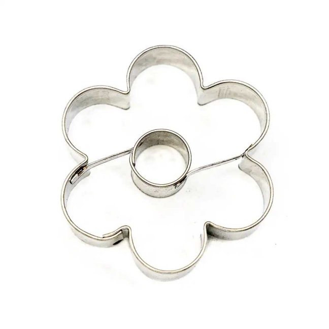 Kytička + kolečko | vykrajovátko se středem