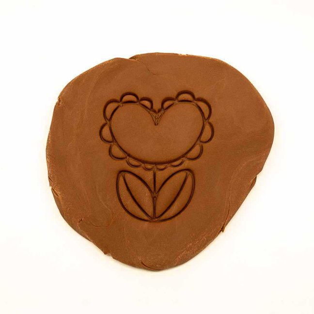 Květina srdce | dvoudílné vykrajovátko