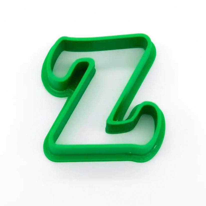 Buchstabe Z – einfach | ausstecher plätzchen - Größe: 3 cm