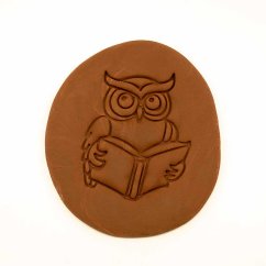 Sova s knihou | dvoudílné vykrajovátko