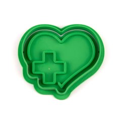 Srdce s plus | dvoudílné vykrajovátko