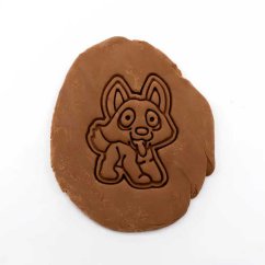 Německý ovčák | dvoudílné vykrajovátko